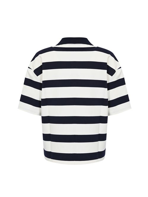 Polo MMLABETAIA in misto viscosa a righe Blu/Bianco MM Max Mara | 2616951017600004